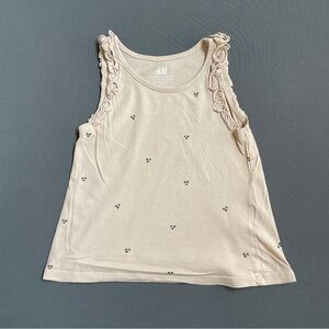 H&M Kids Beige Ruffle Tank Top